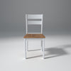 Flay Mango Wood Chair Natural and White Finish
