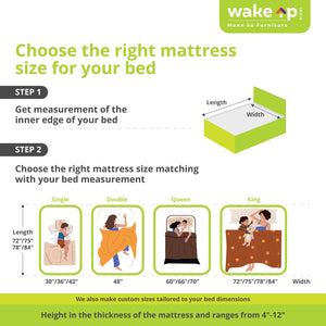 Dreak Trading Virasat Dual Comfort Foam Mattress with Body Zone Technology