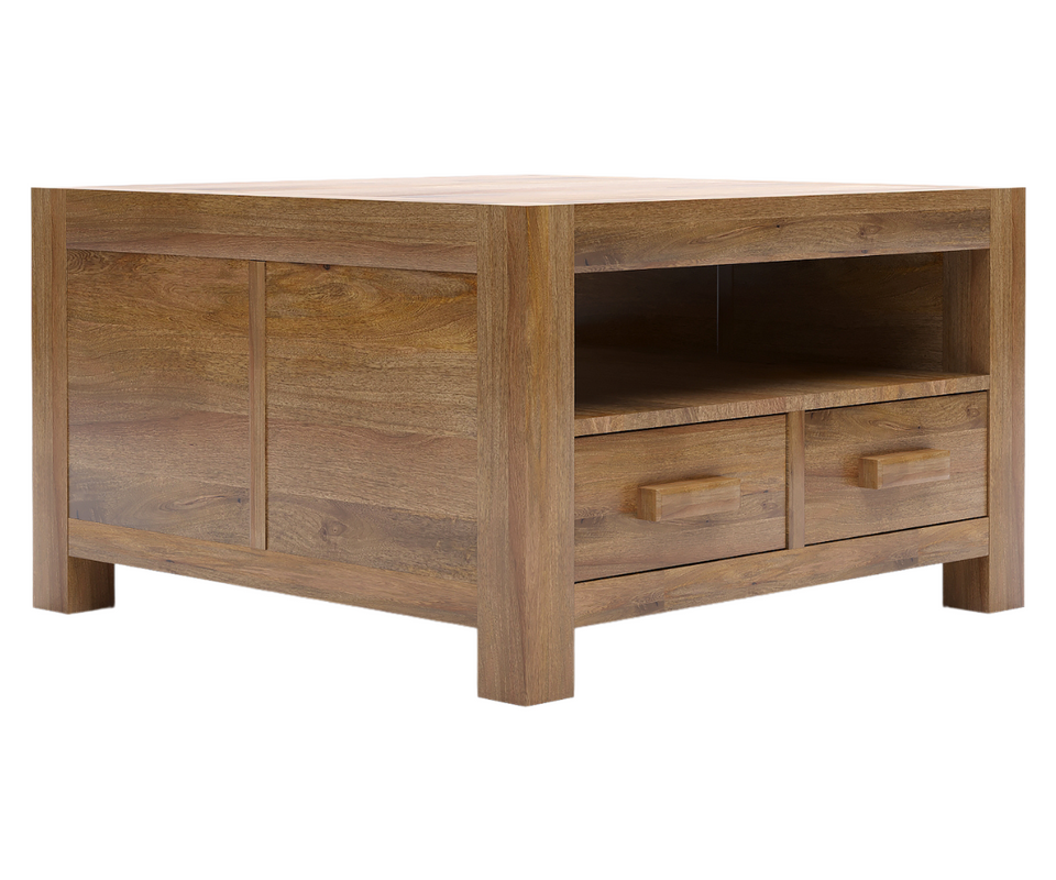 Clifton Solid Wood Square Coffee Table