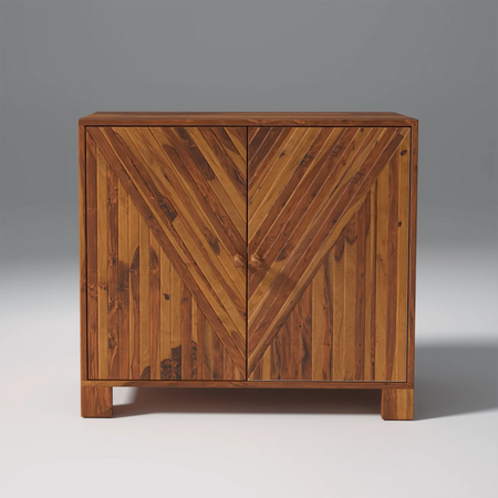 Omnia Sheesham Wood Sideboard In Light Honey