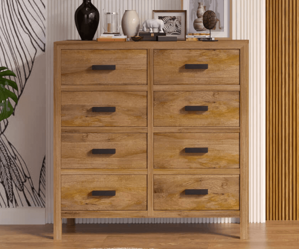 Orion Solid Wood 8 Drawer Chest