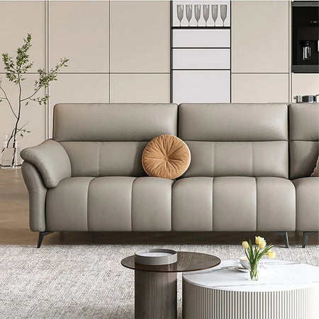Bolstered 3 Seater Sofa in Grey Colour