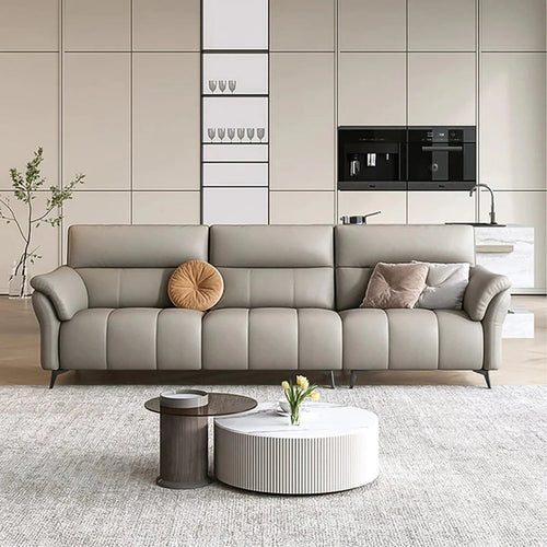 Bolstered 3 Seater Sofa in Grey Colour