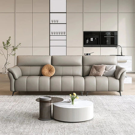 Bolstered 3 Seater Sofa in Grey Colour