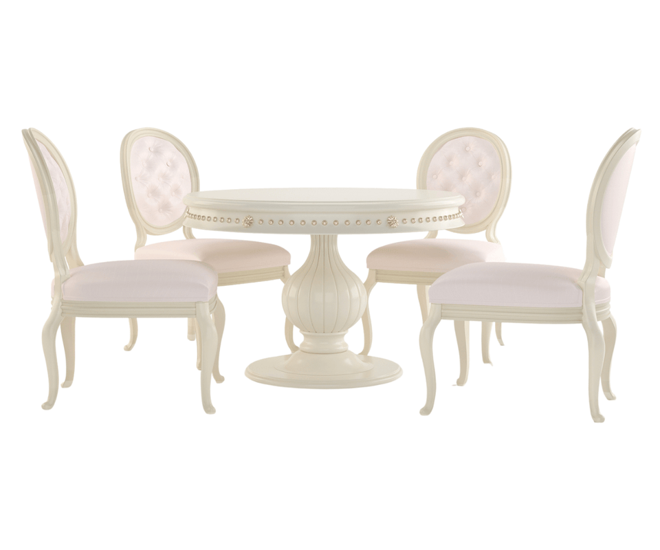 Ryvox Luxury Solid Wood Round Dining Set