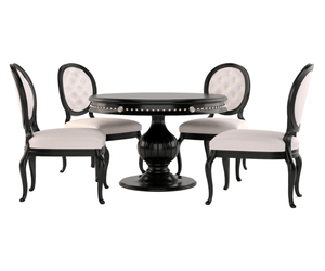 Ryvox Luxury Solid Wood Round Dining Set