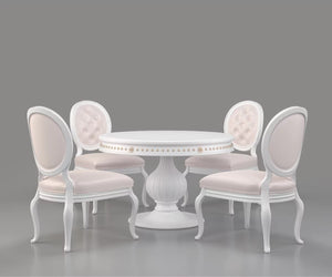 Ryvox Luxury Solid Wood Round Dining Table