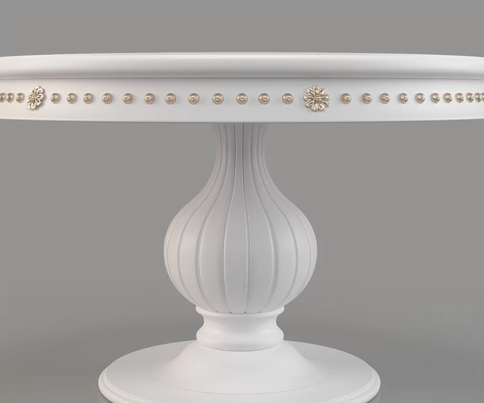 Ryvox Luxury Solid Wood Round Dining Set