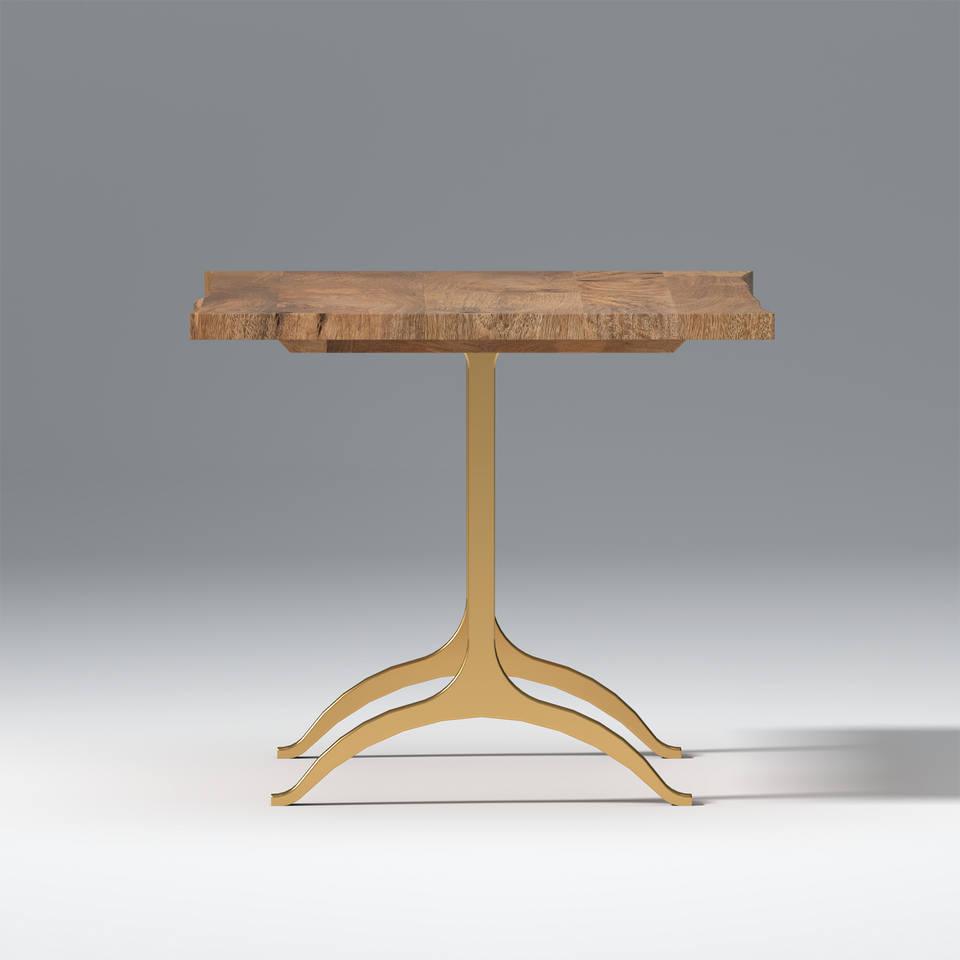 Crenn Mango Wood 6 Seater Dining Table In Natural Color