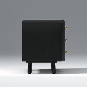 Reba Mango Wood Sideboard In Black Color with 3 Drawer