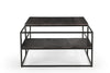 Becca Iron And Mango Wood Coffee Table In Dark Walnut