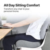 Wakeup India | Cocoxy Pillow Chair Seat Hi-per Memory Foam Cushion - Supportive for Back Pain Relief | Contoured Seat Cushion for Office, Home & Work-from-Home Chairs