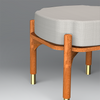 Barblend Coffee Table in Light Honey Colour With Stool