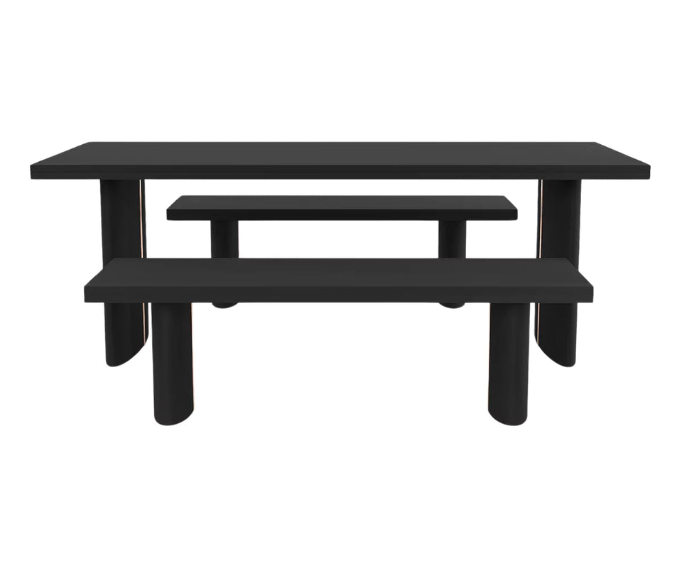 Tarkon Dining Table with Bench Set