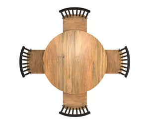 Trivex Round Extendable Dining Set