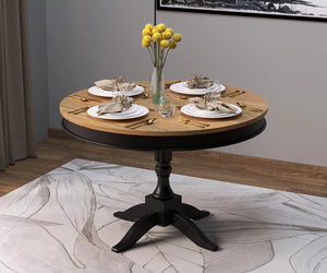 Trivex Round Extendable Dining Table