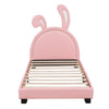 Cove Upholstered Bed in light pink Colour Without Box Storage
