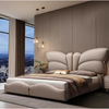 Elysian Upholstered Bed in Beige Colour With Box Storage