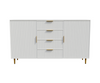 Snug Solid Wood White Sideboard Cabinet