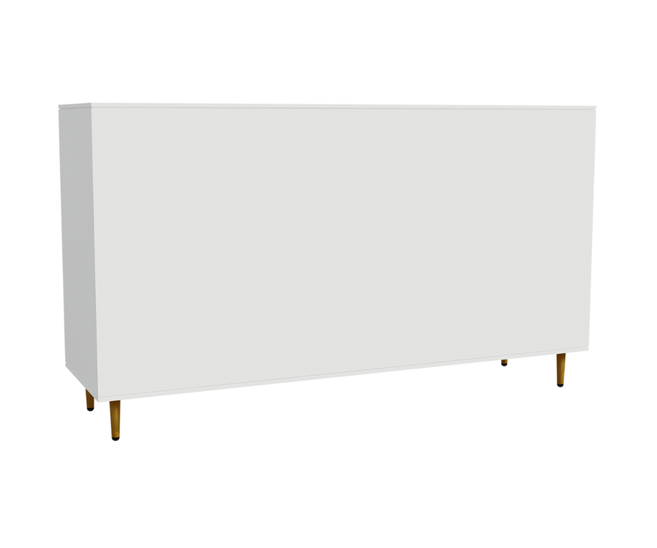 Snug Solid Wood White Sideboard Cabinet