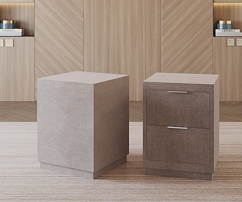 Plush Wooden Bedside Table