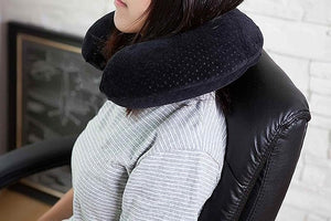 Wakeup India | U Shape Memory Foam Travel Pillow – Soft Neck Support Pillow | Compact & Comfortable for Flights & Long Travel