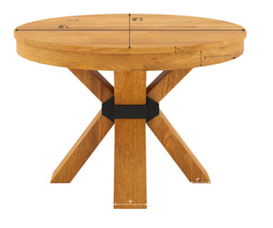 Viston Round Extendable Dining Table Set- 4 to 6 Seater