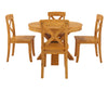 Viston Round Extendable Dining Table Set- 4 to 6 Seater
