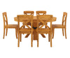 Viston Round Extendable Dining Table Set- 4 to 6 Seater