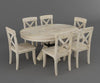 Viston Round Extendable Dining Table Set- 4 to 6 Seater