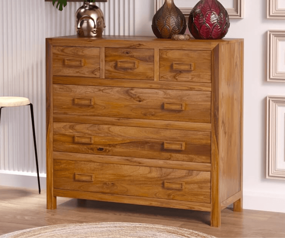 Zephyr Solid Wood Drawer Chest