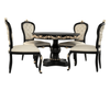 Zyvra Luxury Solid Wood Round Dining Set
