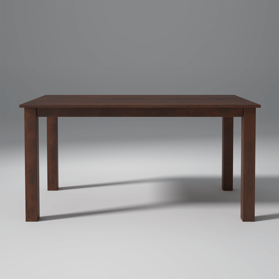 Oliver Mango Wood Dining Table 4 Seater In Walnut Finish
