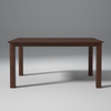 Oliver Mango Wood Dining Table 4 Seater In Walnut Finish