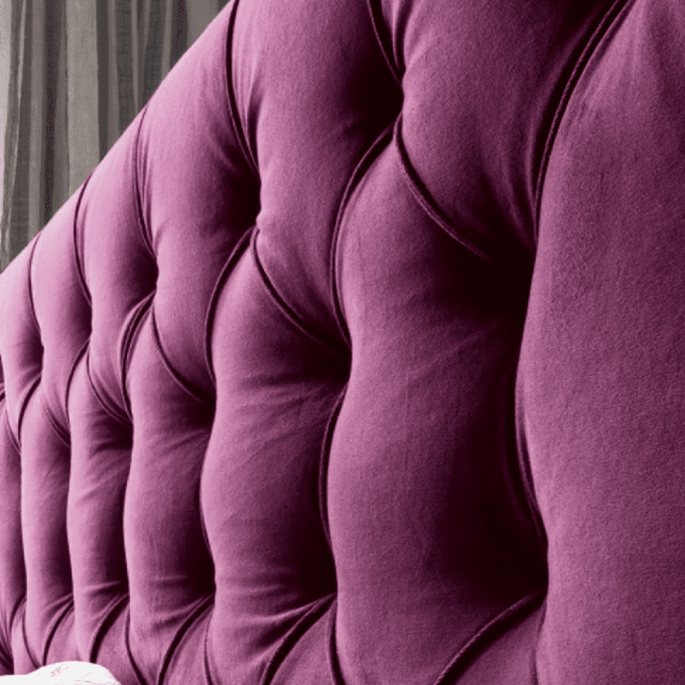 Voyage Upholstered Bed in Purple Colour With Box Storage