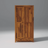 Alpha Sheesham Wood Wardrobe in Light Honey Finish