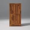 Alpha Sheesham Wood Wardrobe in Light Honey Finish