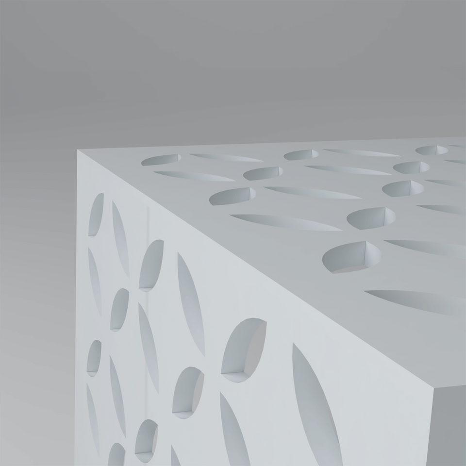 Sigma CNC MDF Coffee Table In White