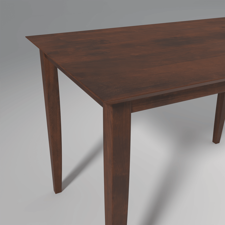 Redzepi Mango Wood Dining Table in Walnut Finish ( 4 Seater)