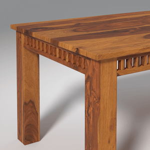 Axel Sheesham Wood Dining Table Set (6 seater) In Light Honey
