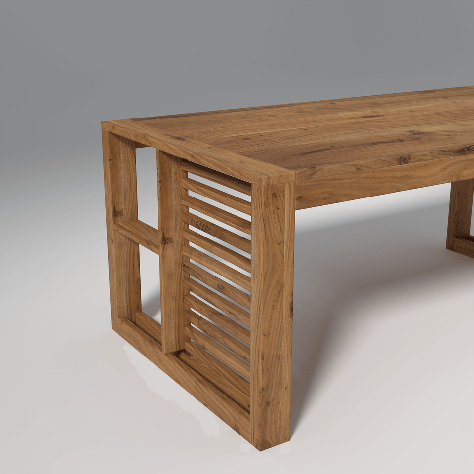 Garten Acacia Wood Dining Table with Natural Finish