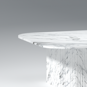 Galao Mango wood and marble Coffee table In Natural