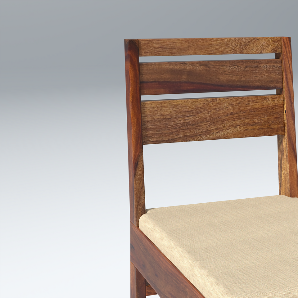 Crenn Sheesham Wood Set of 2 Dining Chair In Reddish Walnut Color