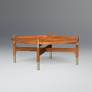 Barblend Coffee Table in Light Honey Colour With Stool