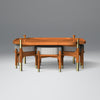 Barblend Coffee Table in Light Honey Colour With Stool