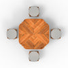 Barblend Coffee Table in Light Honey Colour With Stool