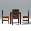 Gagnaire Brown Dining Table Set 4 Seater In Brown Color