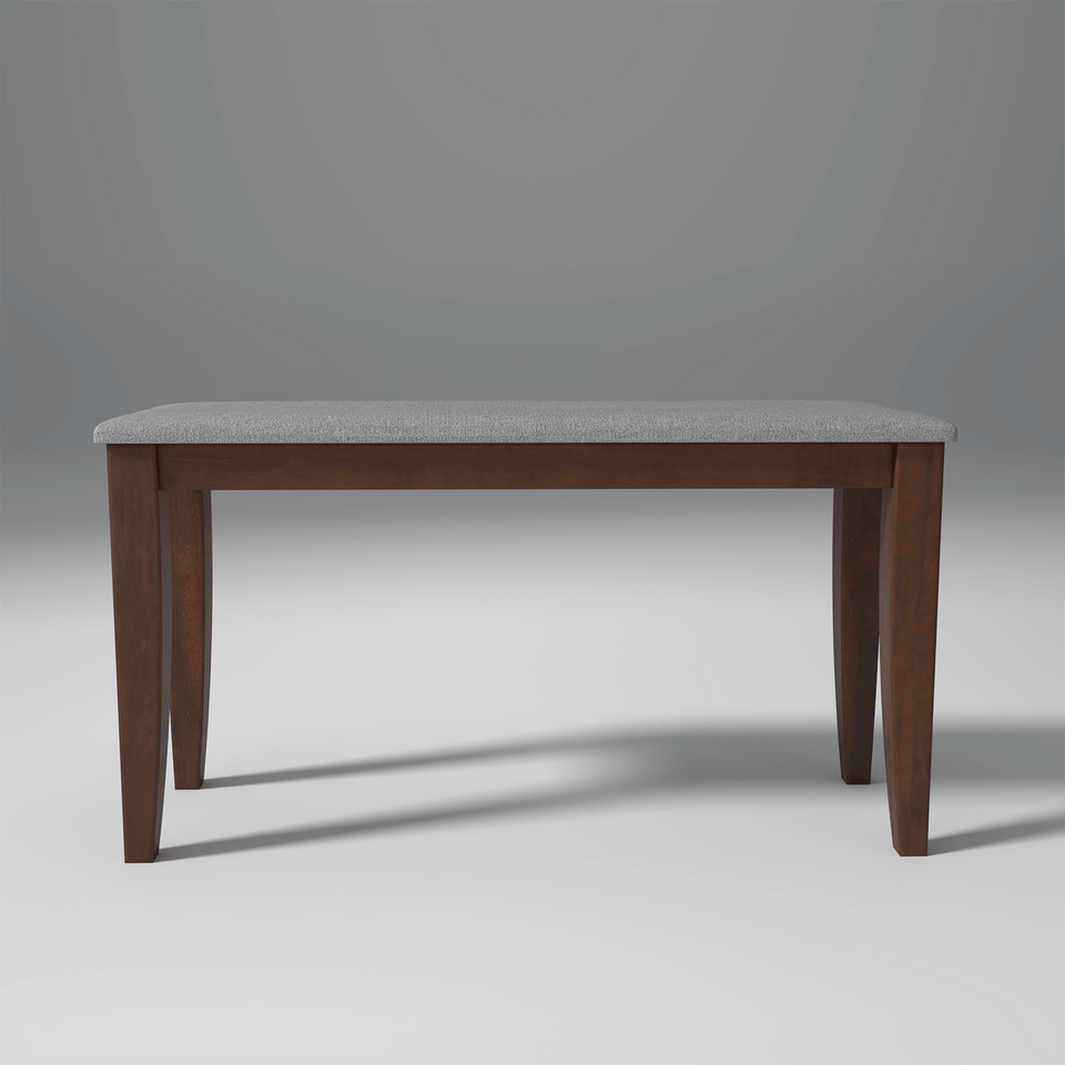 Redzepi Mango Wood Dining Table Set In Walnut Color with 4 Seating