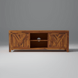 Alpha Sheesham Wood TV Unit In Light Honey