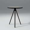 Jeffy Trio Iron And Sheesham Wood Coffee Table In Grey